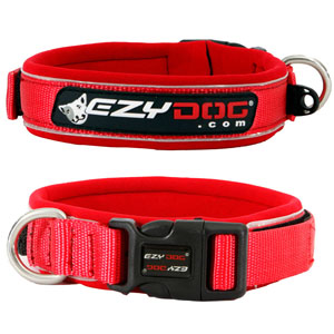 Ezydog - Neoprene Dog Collar Red