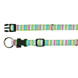 Impression Halsband Stripes Neongrn (35-55 cm)