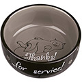 Keramik Bowl Thanks ...for service! - Brown