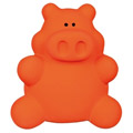 Latex Hundespielzeug Schwein Orange- 10cm